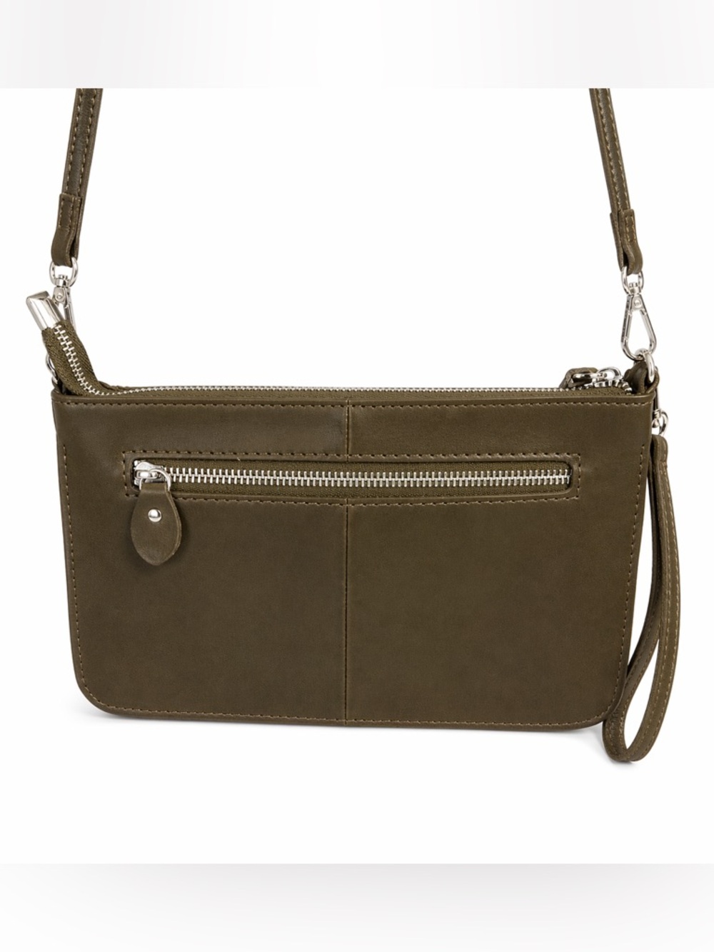 BEFEN Women’s Convertible Brown Leather Wristlet Crossbody Bag Handbag Purse